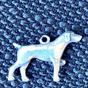 Vintage sterling silver English pointer dog charm